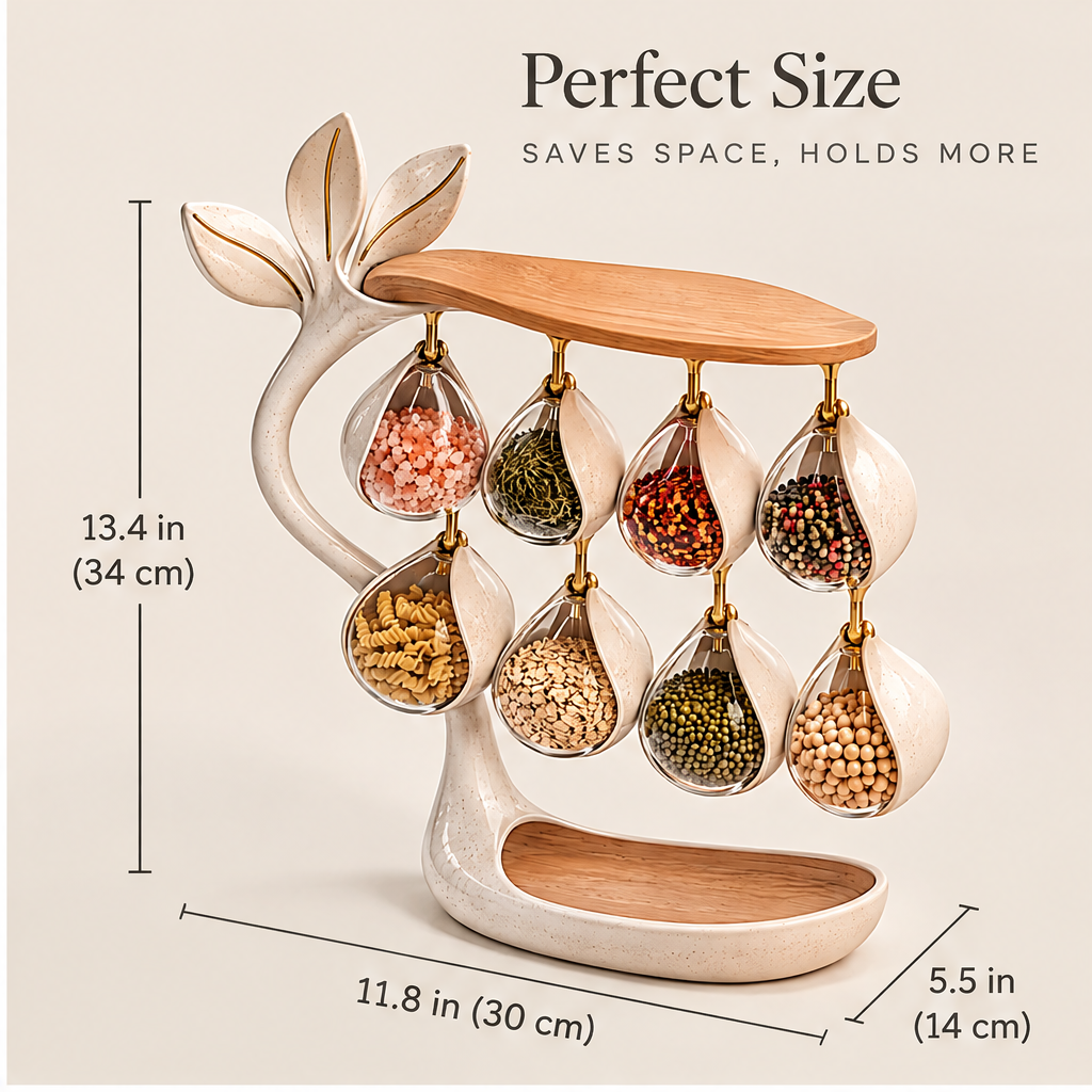 Perfect size — saves space, holds more. Dimensions: 13.4 in (34 cm) tall, 11.8 in (30 cm) wide, 5.5 in (14 cm) deep