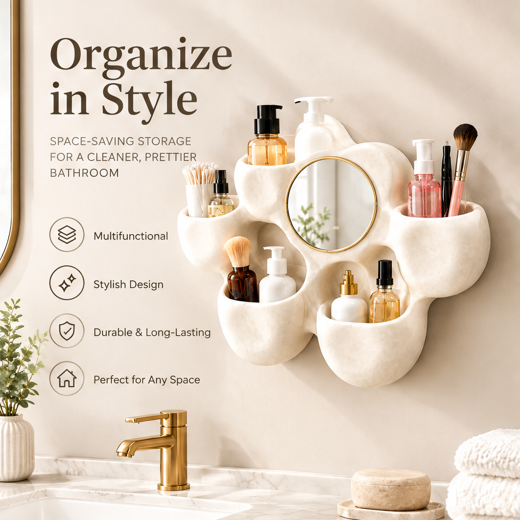 Organize in style — space-saving storage for a cleaner, prettier bathroom. Multifunctional, stylish design, durable and long-lasting, perfect for any space