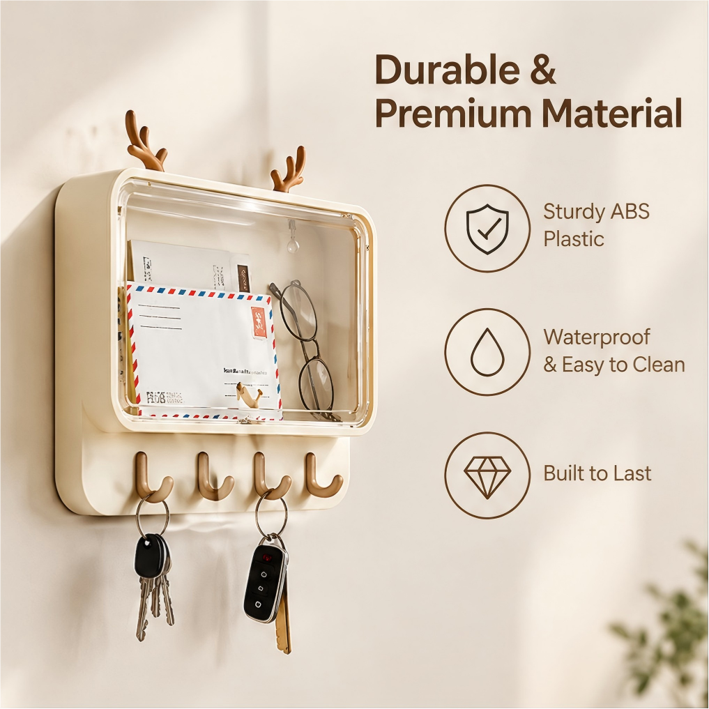 Durable and premium material — sturdy ABS plastic, waterproof and easy to clean, built to last